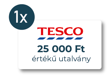 Tesco 25 000ft utalvány