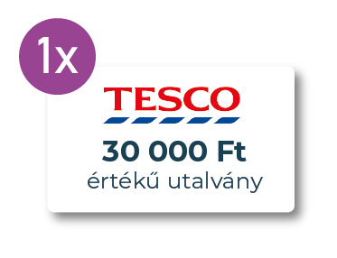 30000Ft értékű Tesco utalvány